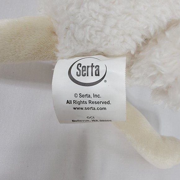 Rare Serta Counting Sheep #1 Plush Sheep Toy Stuffed Animal 8" - Picture 7 of 7